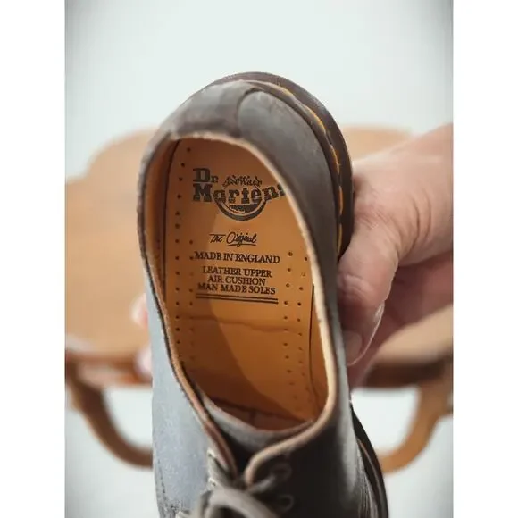 Dr. Martens MIE England Oxford Unisex Brown Shoes US Womens 5 US Mens 4 #0055 - Picture 7 of 9